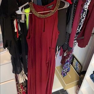 Ralph Lauren formal maroon dress